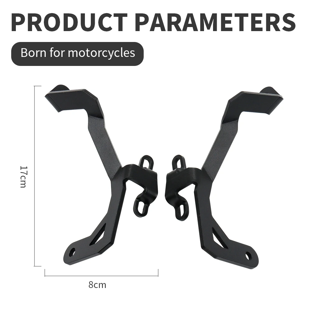 Fit For BMW F900XR 2024 Motorcycle Fog Light Brackets LED Spotlight Support F 900 XR 2020-2023 Metal Black Accessories