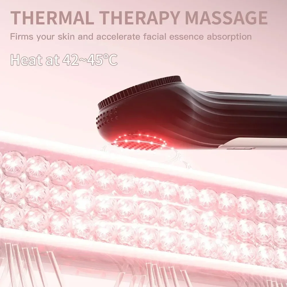 แปรงทําความสะอาดผิวหน้าไฟฟ้าขับเคลื่อน IPX7 กันน้ําซิลิโคนอ่อน Face Scrubber Exfoliator Vibrating Sonic Face Massager