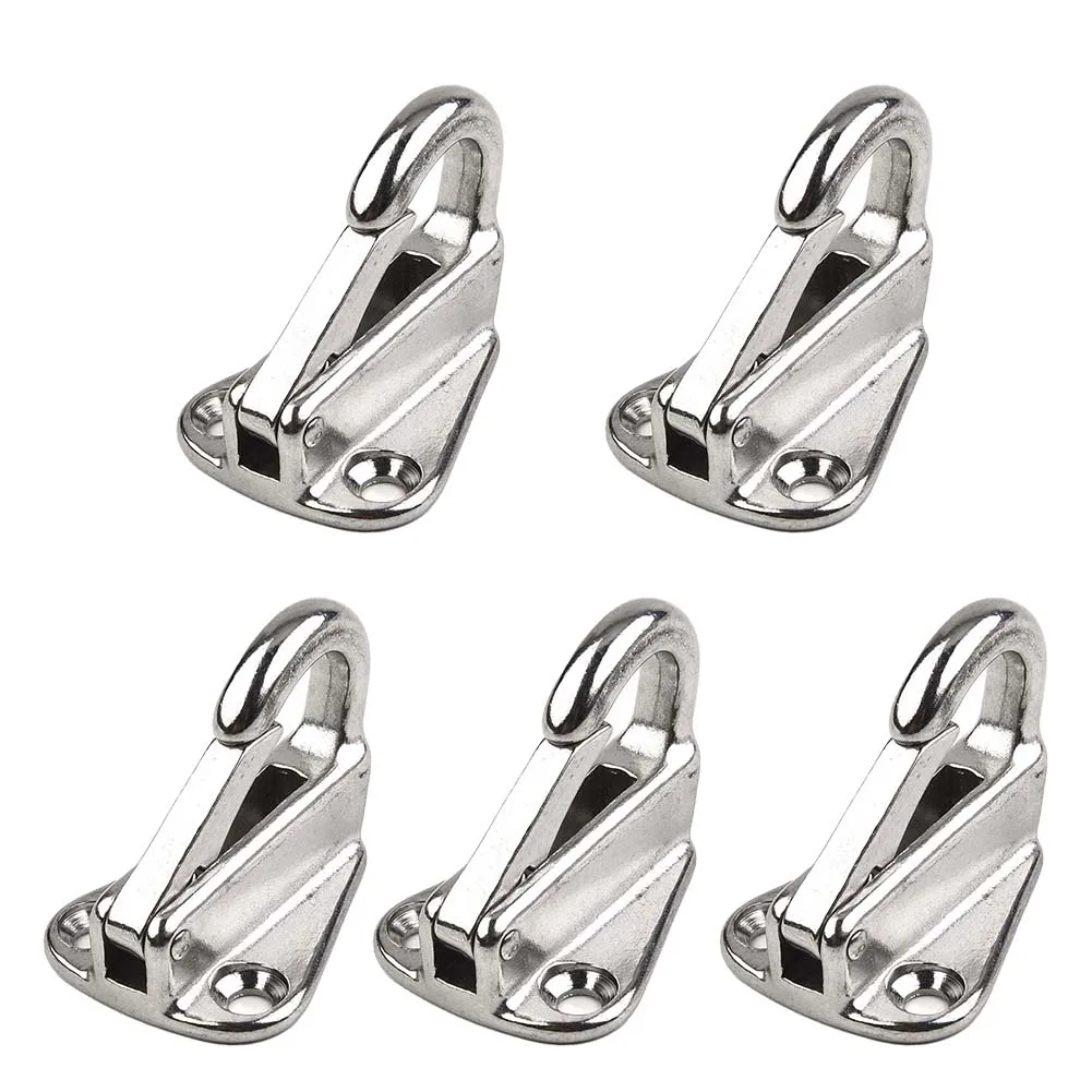 

Stainless Steel Spring Coat Hooks 5Pcs Marine 316 Stainless Steel Spring Snap Fending Hook Fender Boat Hardware Cabin Hardware