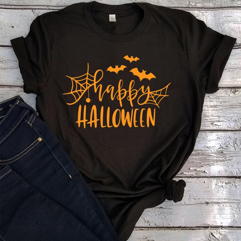 

Happy Halloween Shirts Sisters Tshirts Fall Halloween Vintage Clothes Funny Tee Aesthetic