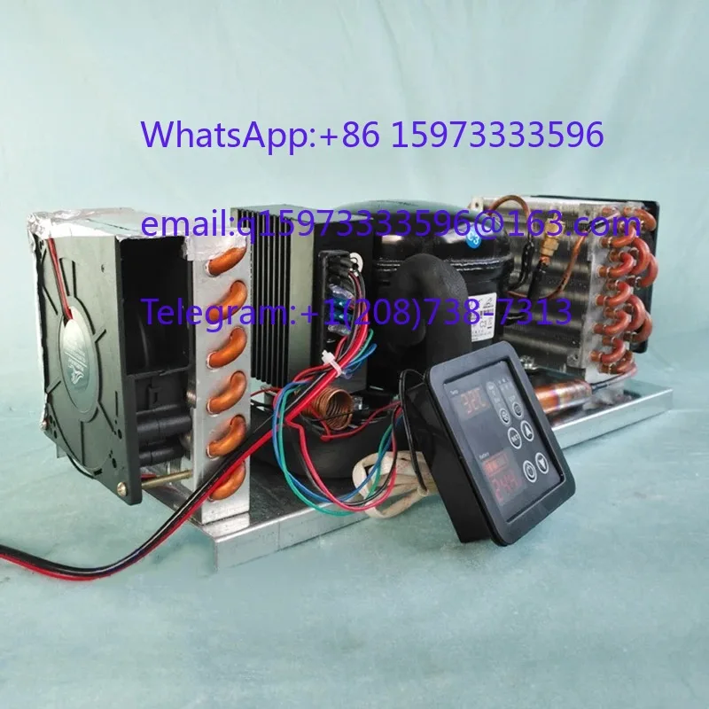 BD35A Mini Air-Cooled Integrated Unit 12V24V48V DC Refrigeration Micro Air Conditioner with Temperature Controller