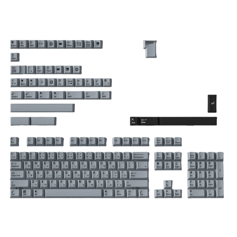 DN59 148 Toetsen/set Minimalistische Brauns Dye Sublimatie Keycap PBT Originele Hoogte KeyCaps voor Mechanische Toetsenborden