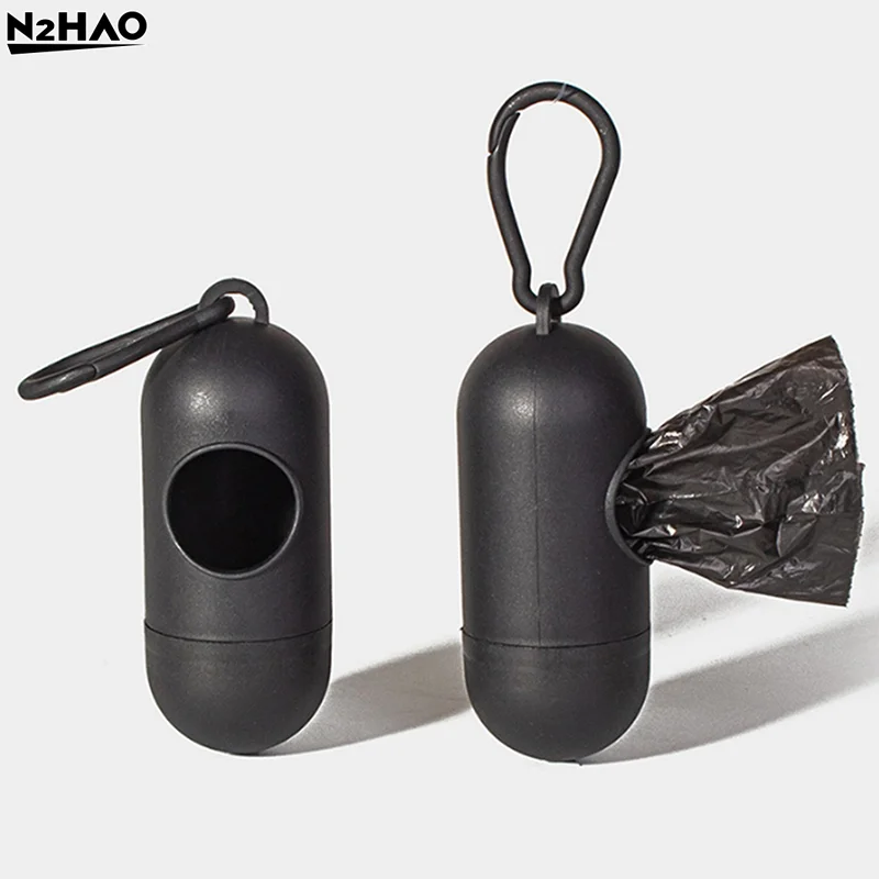 1pcs Pet Garbage Bag Dispenser Dog Feces Bag Shovel Capsule Convenient Dog Feces Bag Storage Garbage Bag Dispenser