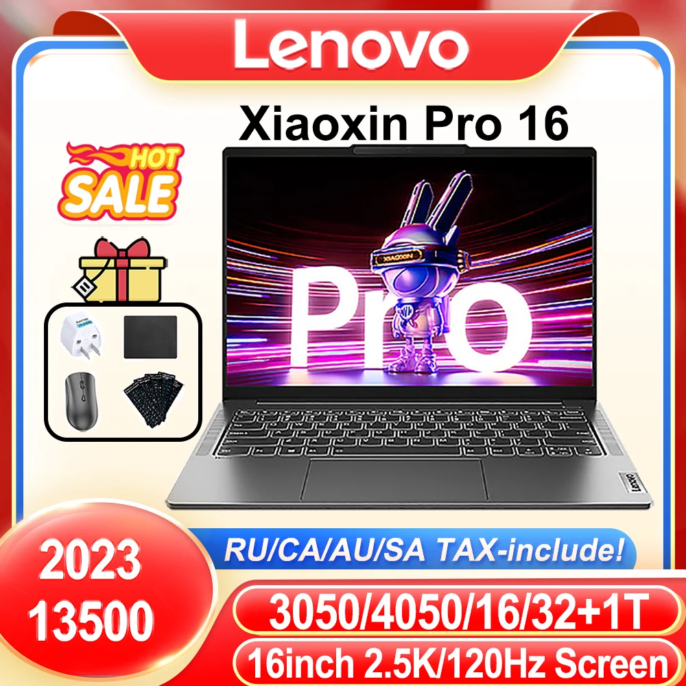 Lenovo Xiaoxin Pro 16 2023 Laptop 13500 3050/4050 2.5K IPS 120HZ Matt Screen