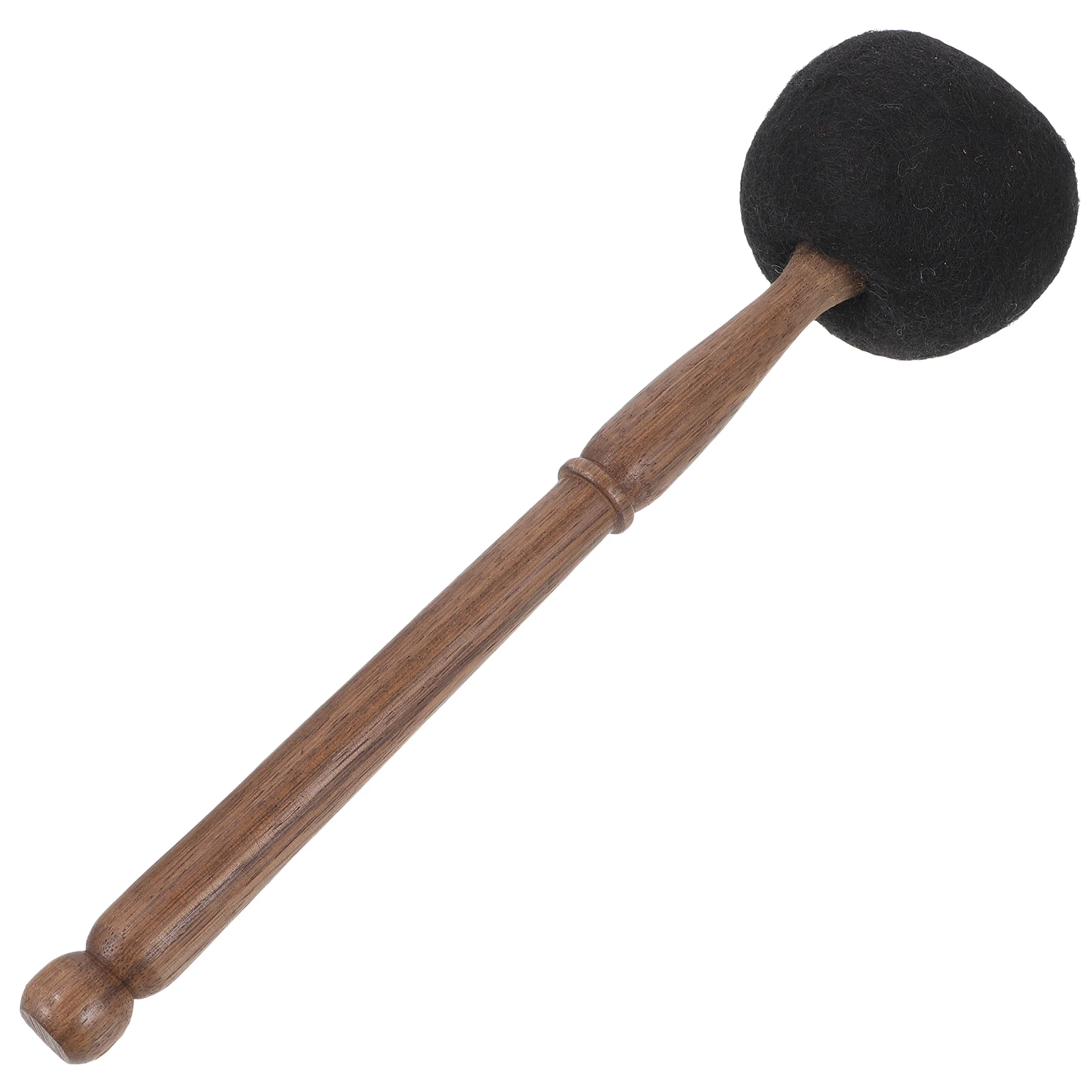 

Wool Felt Hammer Mallet Black Medium Size Singing Bowl Stick Music Accessories Wooden Striker Sound Therapy Meditation