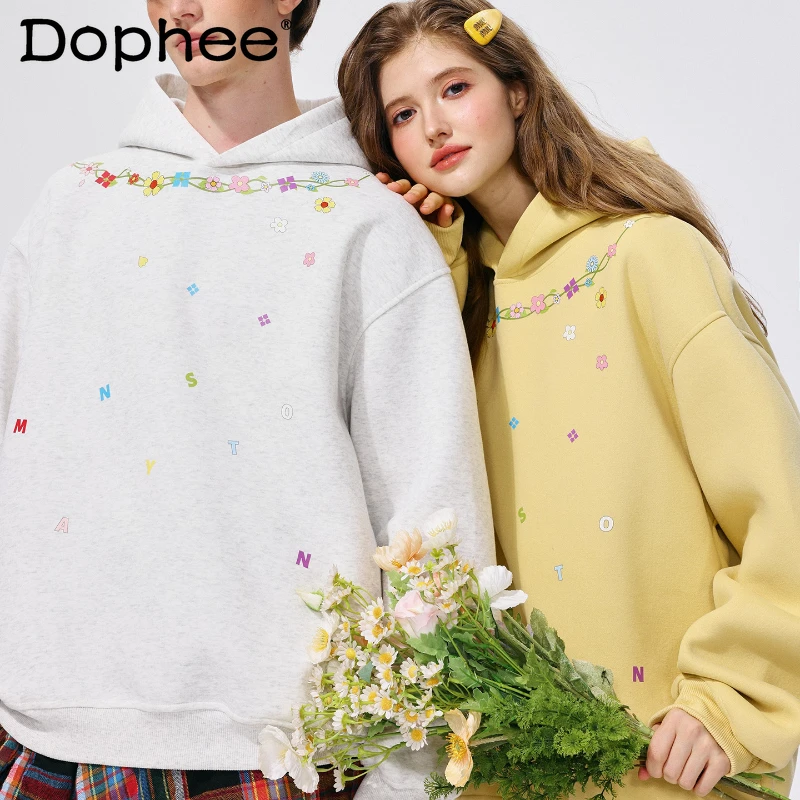 

Men Women 2025 Spring Autumn New Couple Hoodies Jackets Pullover Sweatshirts Fashion Color Matching Long Sleeve Hoodies Tops