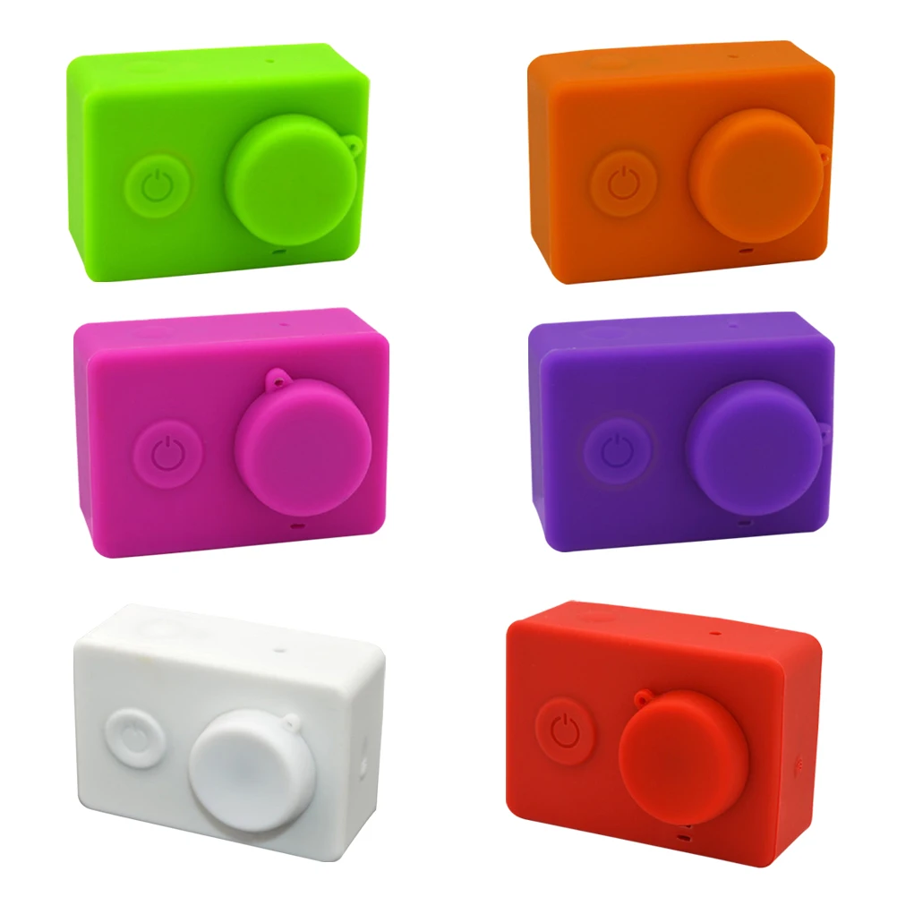 

Silicone Protective Case For 4K Camera Red Durable Washable Dustproof Easy Install No Tools Gear Bag Accessory