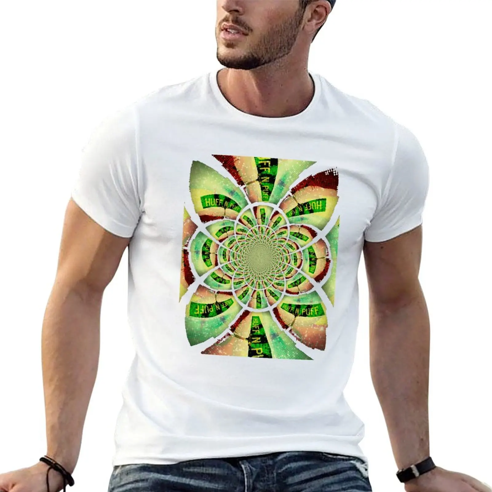 Camiseta Huff N Puff - Puff N Huff, camiseta gráfica para hombre, camisetas lisas para hombre, camiseta para hombre