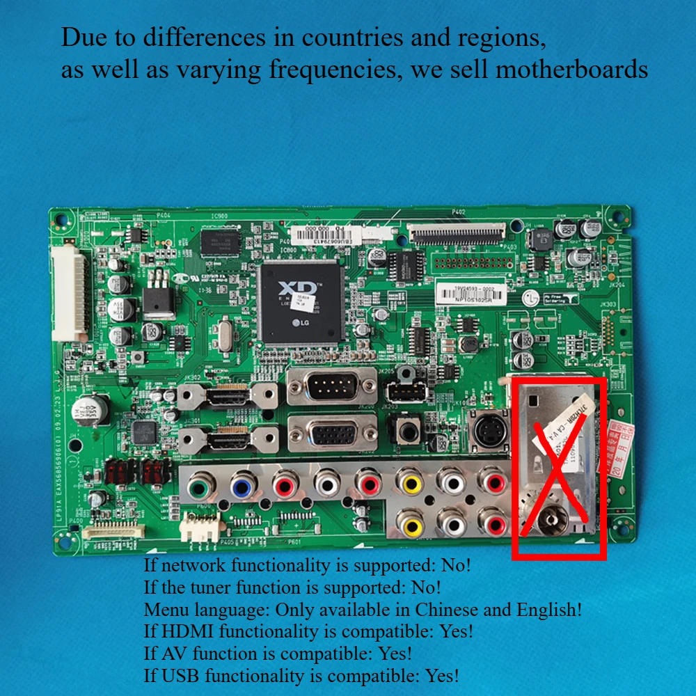 TV Main Board LP91A EAX56856906 (0) Motherboard For LG 37LH20R-CA Screen LC370WXE