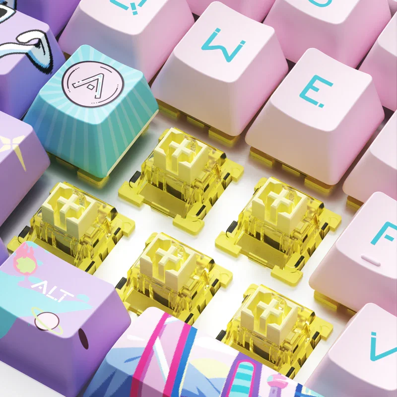 Factory Wholesale  7th Anniversary MOD007PC Wired Gaming Keyboard Ice Cream Switch Gasket Structure Mechanical Keyboard