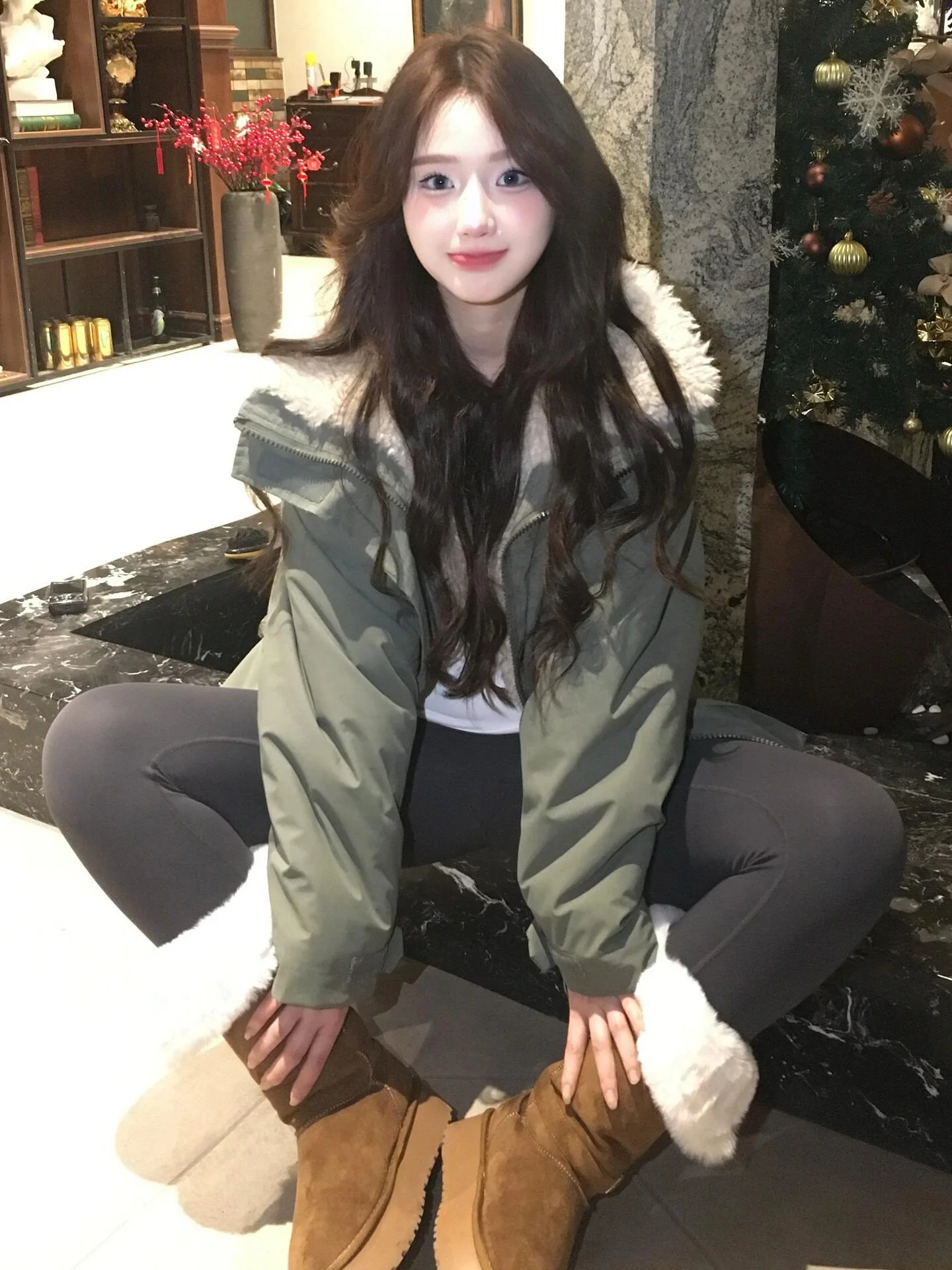 

Parkas Vintage Womens Winter Cinched Outercoat Geometric Lattice Buckle Patchwork Cozy Wool-Feel Embroidery Workwear Spliced Hot