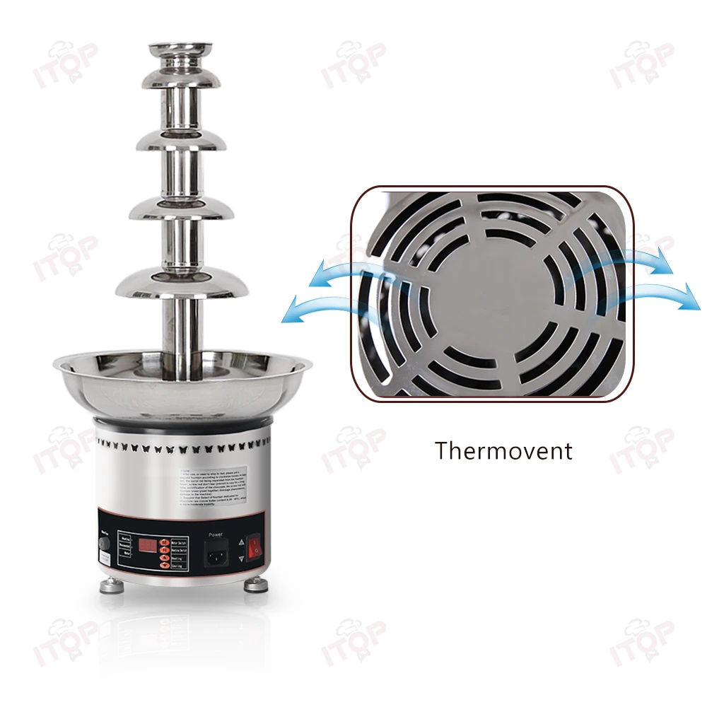 Miếng Dán Cường Lực ITOP Chocolate Máy Thép Không Gỉ Chocolate Thác Nước Máy Nóng Chảy Chức Năng Hâm Nóng 4/5/6/7 Tầng Sử Dụng Thương Mại