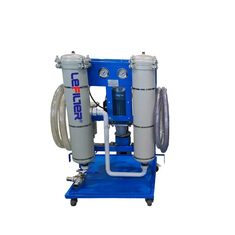 petrochemical industry plant use oil purifier machine  hydraulic oil filtration cart