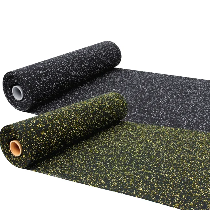 Crossfit Rubber Roll Gym Flooring For Workshop