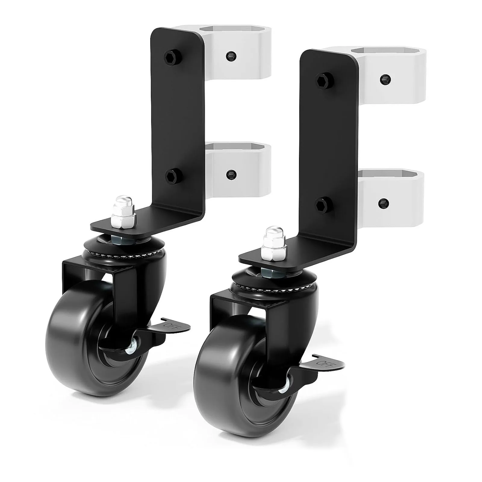 200ポンド容量のデュアルフロントホイール、360度回転デュアルフロントホイール、200ポンド容量のステンレス製ローリングツールボックス用アクセサリー