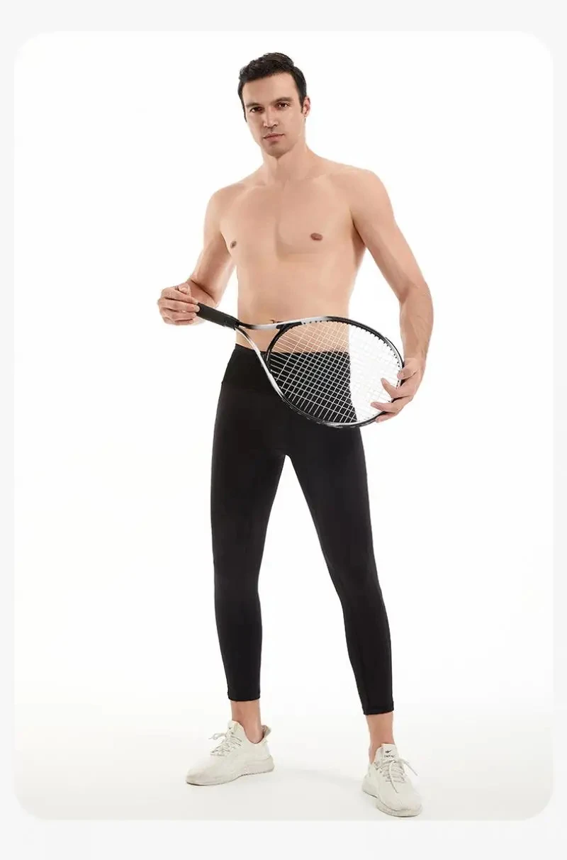 Herren-Kompressions-Laufhose, Radfahren, lange Leggings, Outdoor-Sport, Basketball, Fitness, Jungs, Fitnessstudio, Reiten, Wandern, Strumpfhosen, 6 Taschen – Detail 17