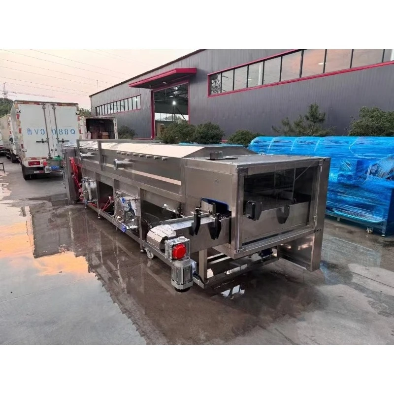 Industrial Batch Steam Blanching Machine FL Custom Wholesale For Carrot Peanut Beans Sprout Potato Fruit Vegetable
