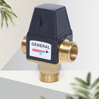 Water Mixer Valve Thermostatic Valve Mixing Valve DN20 Brass Cold Hot 3 Way