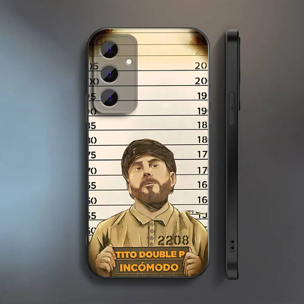 حافظة هاتف T-Tito D-Double P لهاتف سامسونج S 25,24,23,22,30,21,10,9,Ultra,Plus,Lite,FE,4,5G حافظة سوداء ناعمة