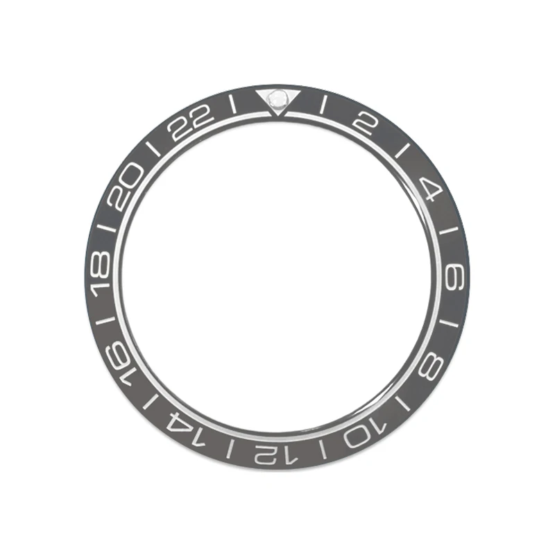 38mmx30.7mm Curved Ceramic Bezel Insert Ring Fits SKX007 SKX009 SRPD GMT SUB Seahorse Series Watch Case Ring Part With Sticker