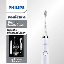 Philips-Brosse à dents électrique macicare DiamondClean HX9352, avec 2 têtes de brosse Philips W3 et chargeur