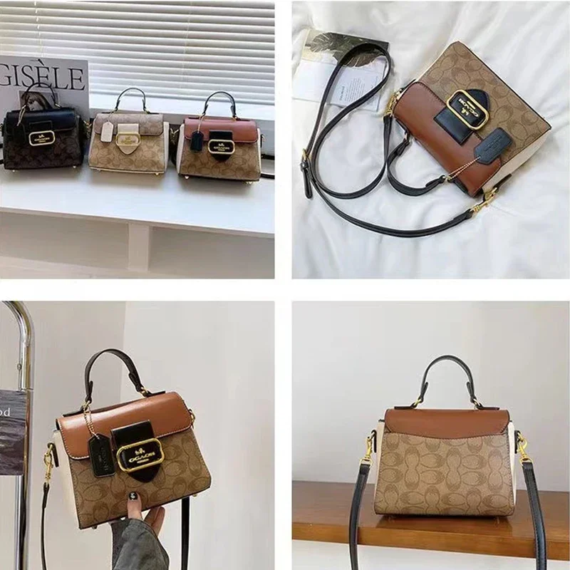 2024 new French handbag design retro shoulder bag versatile fashion crossbody bag