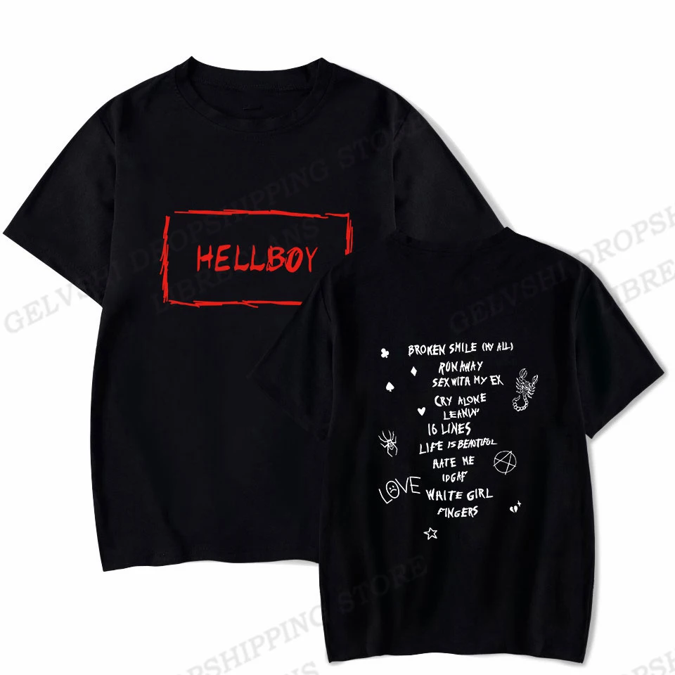 Rapper Lil Peep Cotton T-Shirts Print Men Women Hip Hop Casual Short Sleeve T Shirt Oversized Harajuku Unisex Tees Tops Clothing