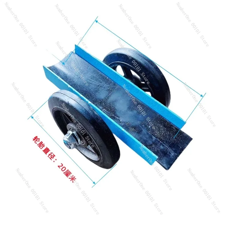 Glass handling cart Folding small workers push stone artifact trolley Transport pulling tool Door and window push cart