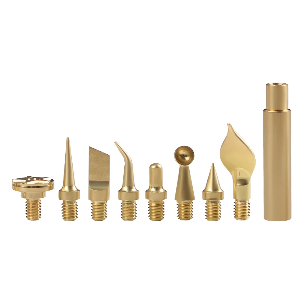 Toaiot Heat Insert Nut Iron Tip Heat Set Insert Tool Soldering TS100 Iron Tip 3D Printing Modify Finishing Tool Brass Thread