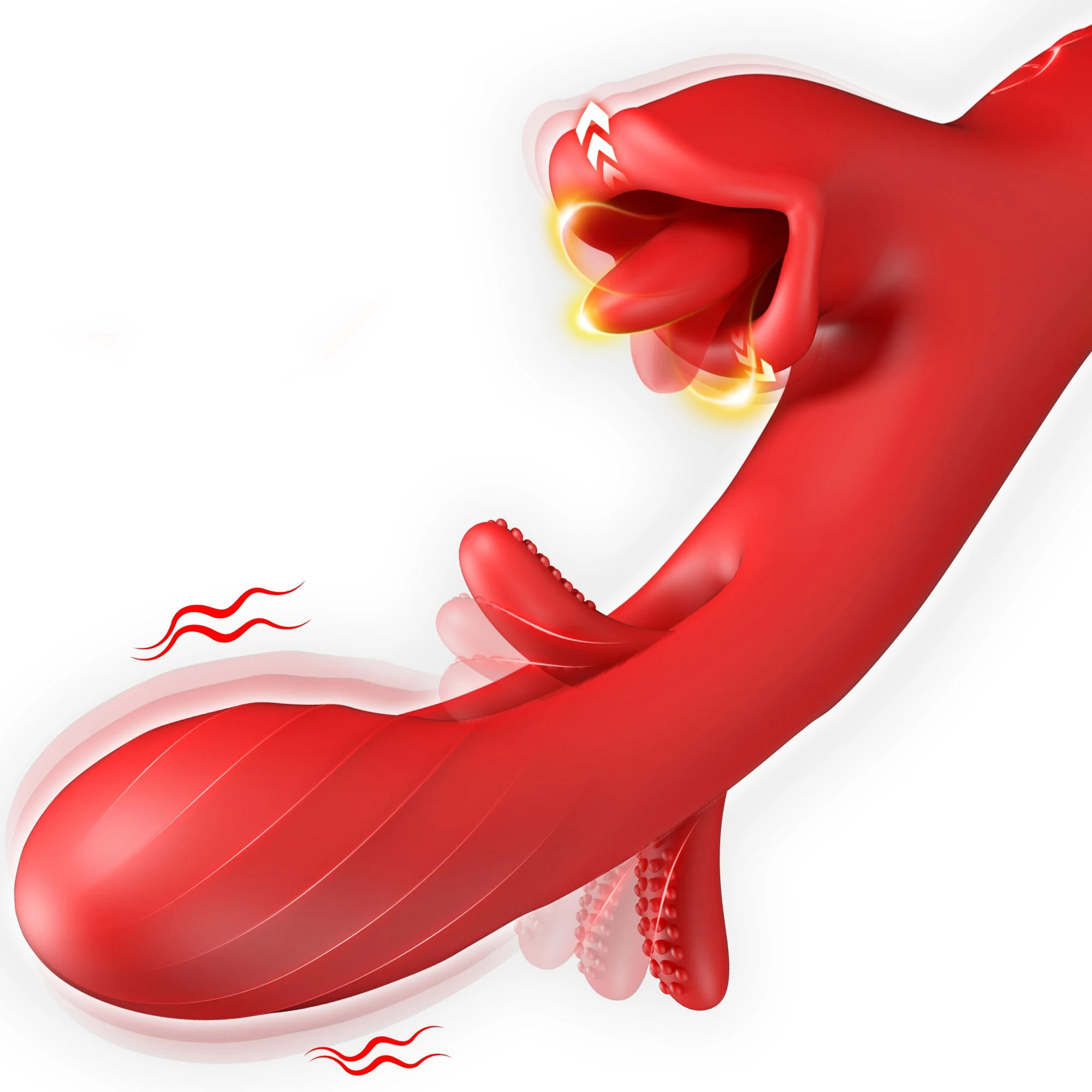 2 in 1 Tongue Thrusting Dildo Vibrator for Women 360 Rotating Clitoris Licking Flapping Adult Sex Toys Couple Female Masturbator