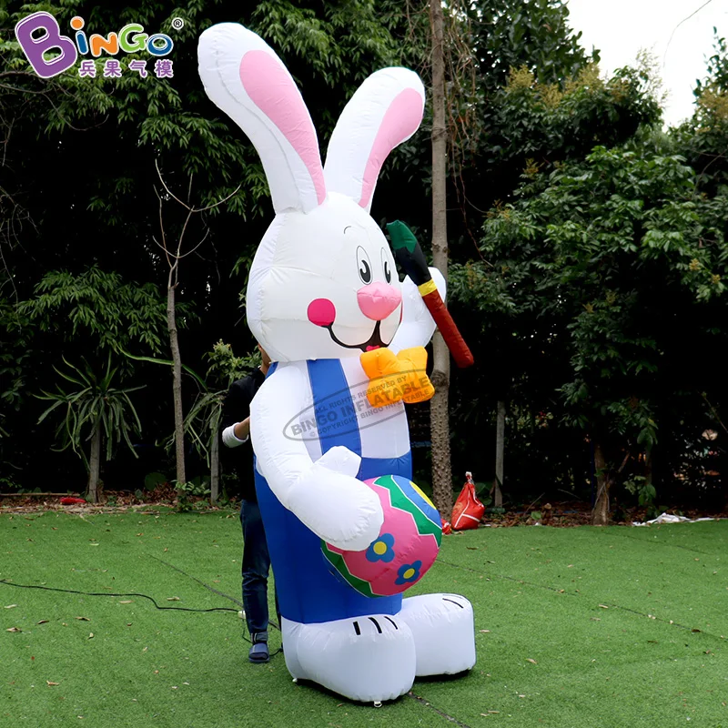 Easter Inflatable Cartoon Bunny For Event Decoration 10ft/3m Height Rabbit Balloon Toys