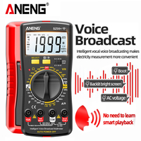 ANENG SZ08+ Intelligent Voice Broadcasting Multimeter AC/DC Current Meter Hz hEF Capacitance Meter Professional Electrician Tool