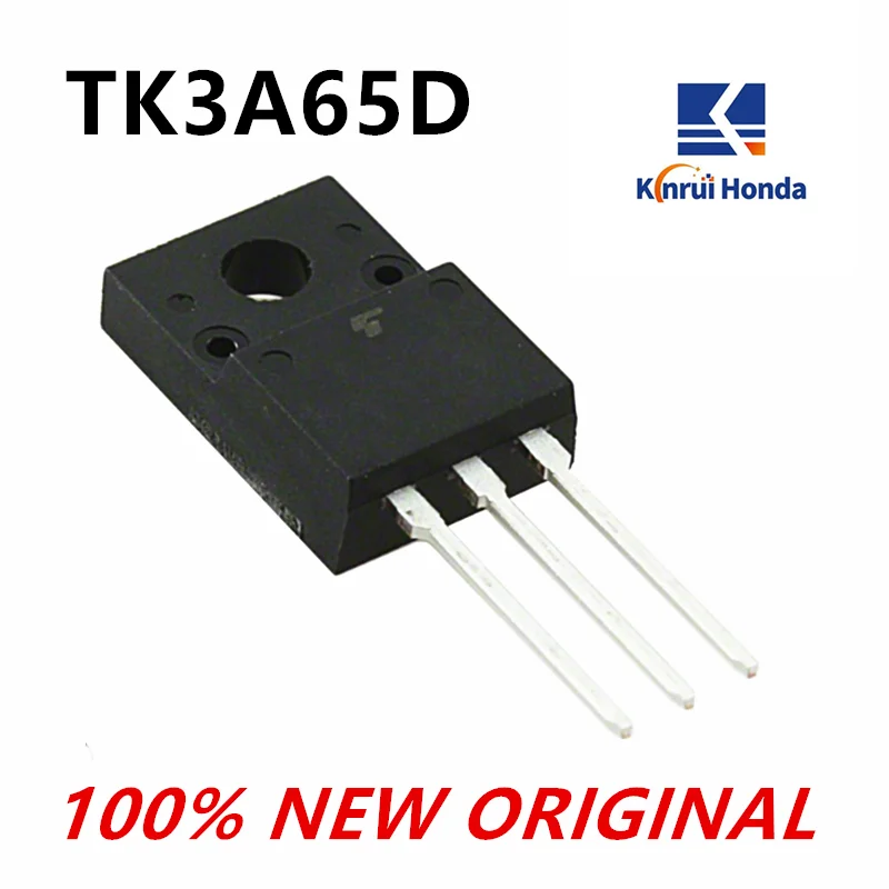 10pcs  TK3A65D K3A65D thyristor MOS TO-220F brand new original electronic IC