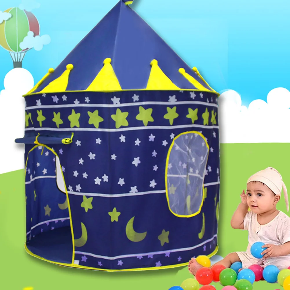 Movable Castle Waterproof Foldable Play House Creative Design Princess Castle Promote Parent-child Interaction for Boys Girls