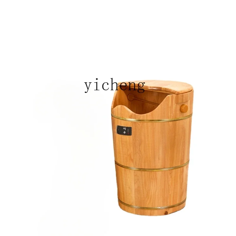 ZK over the Knee Traditional Chinese Medicine Fumigation Heating Steamed Dumplings Wooden Barrel Feet-Washing Basin