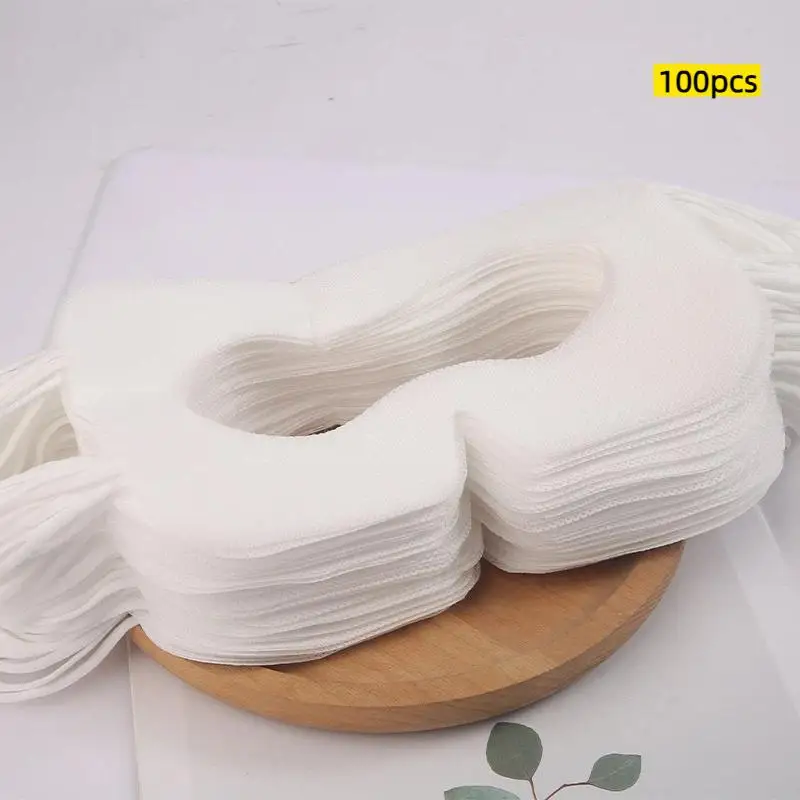 100 masques faciaux jetables en tissu non tissé pour accessoires de lunettes, coussinets hygiéniques pour les yeux pour lunettes de réalité virtuelle 3D HTC Vive