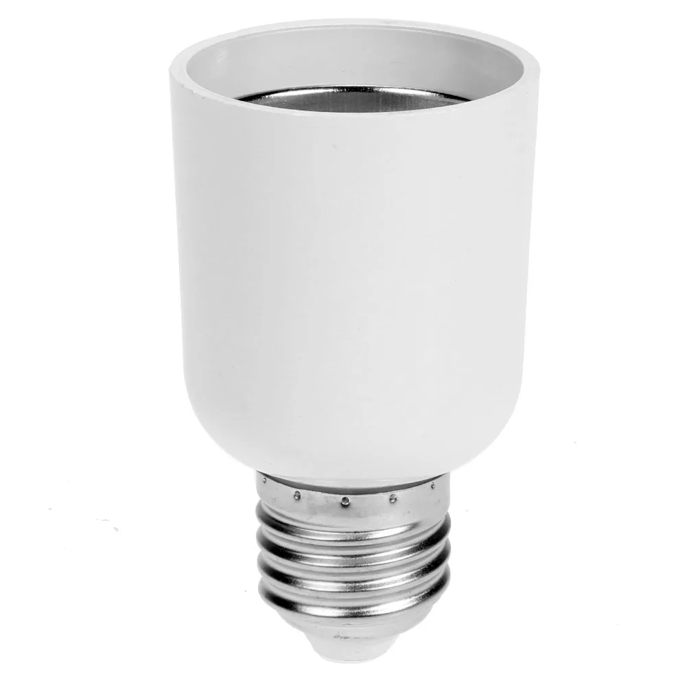 E27 to E40 Light Adapter Lamp Bulb Holder E40 to E27 Lighting Bases Parts for Switching Lighting Accessories White