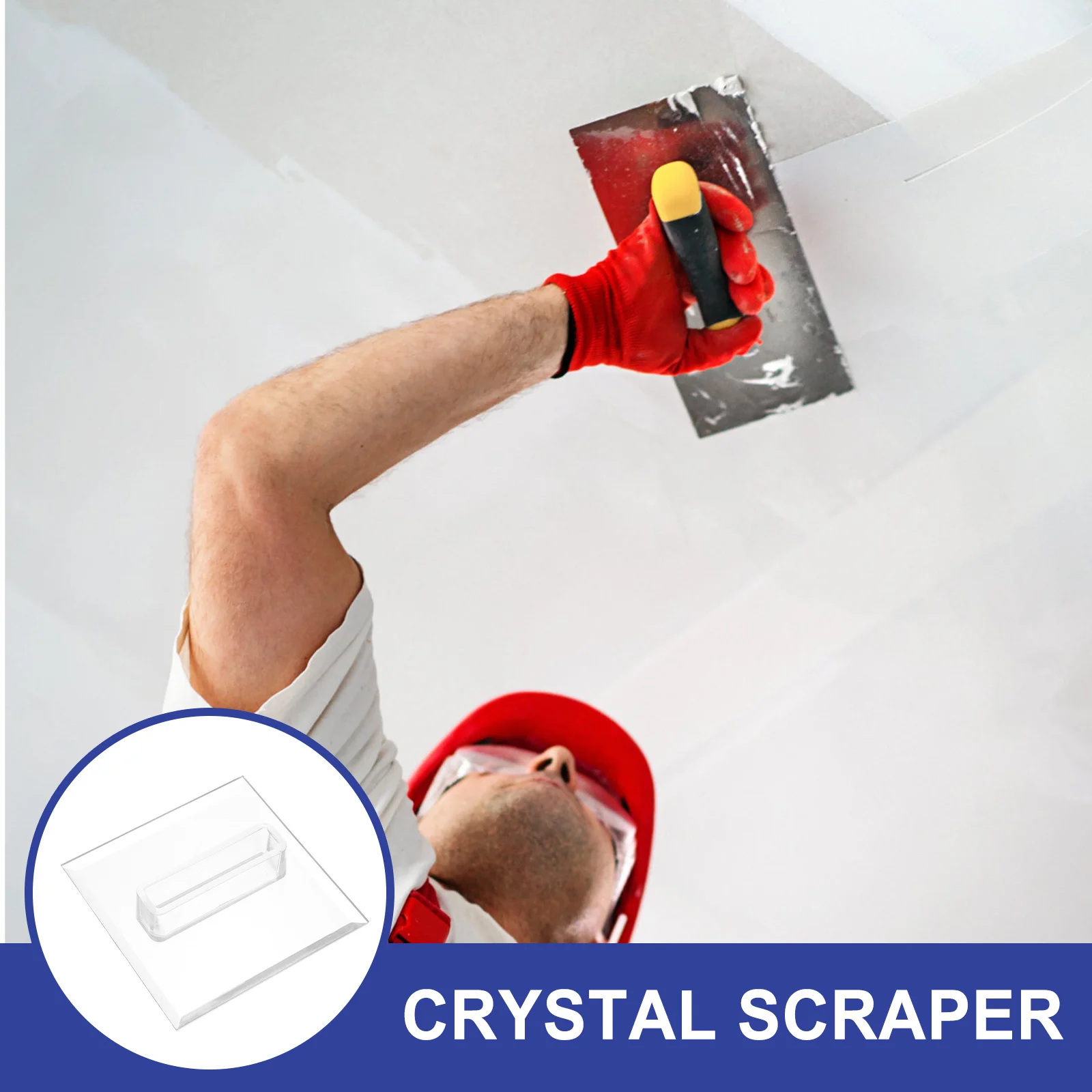 

Crystal Clear Acrylic Scraper Durable Acrylic Paint Scraper for DIY Handcrafts Multi Functional Household Paint Tool Scraping