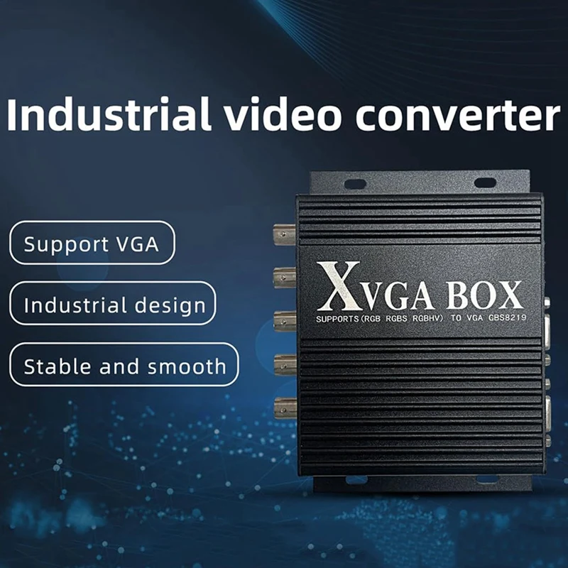 Convertitore video industriale XVGA BOX Convertitore video per monitor industriale da RGB a VGA RGBS a VGA GBS-8219 Spina UE