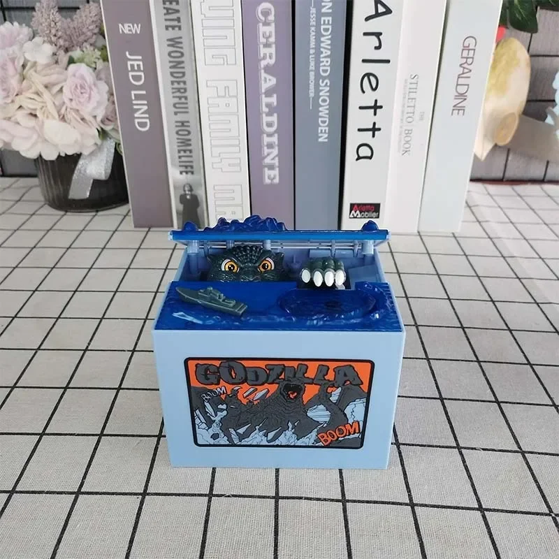 クリエイティブ子供の漫画電気貯蓄ボックスかわいい盗むお金猫小さな家族の装飾貯金箱誕生日ギフトコインボックス