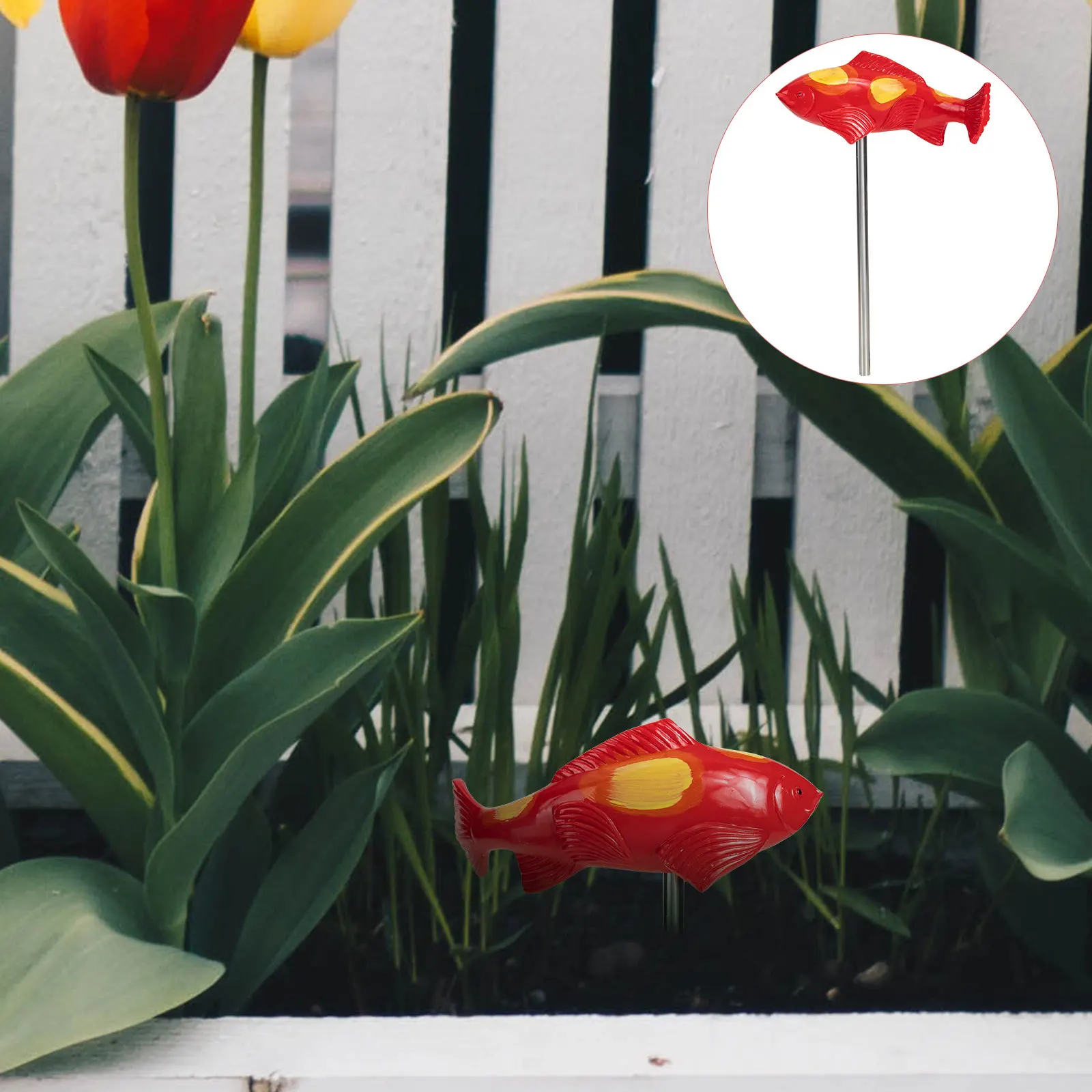 

1 Premium Resin Koi Fish Decoration Vivid Garden Yard Stake Ornament for Outdoor Lawn Decor Creative Resin Craft Landscape