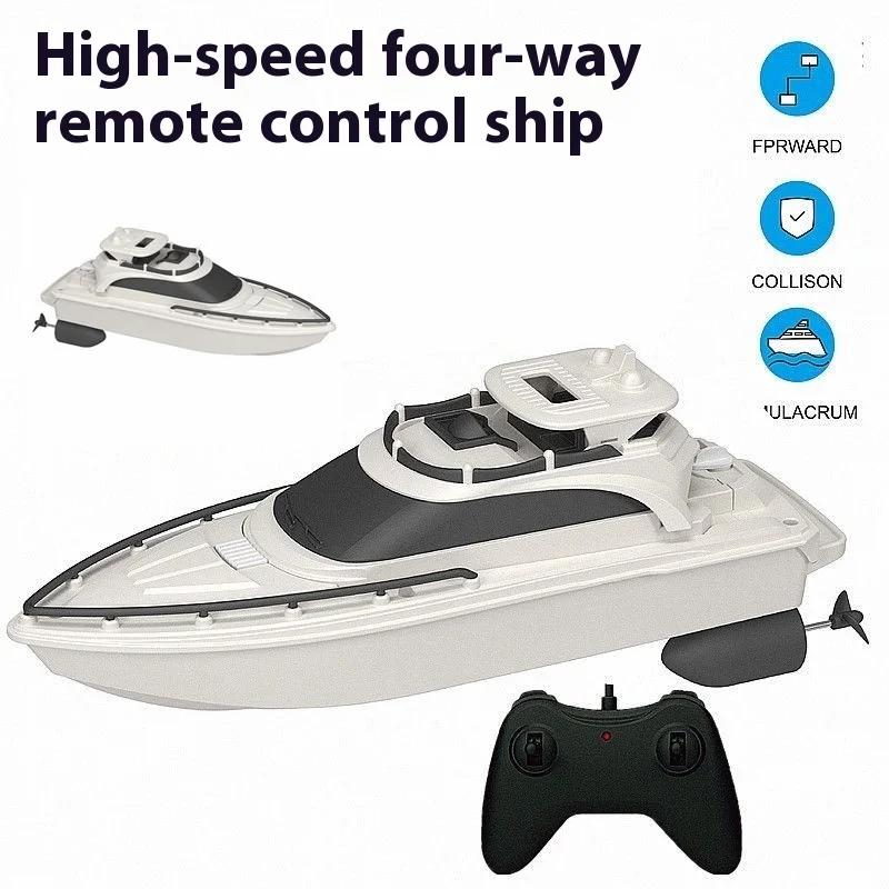 Hogesnelheid RC-bootspeelgoed voor jongens Waterdicht elektrisch mini-schipmodel Krachtig zeilschip met afstandsbediening voor waterspel voor volwassenen