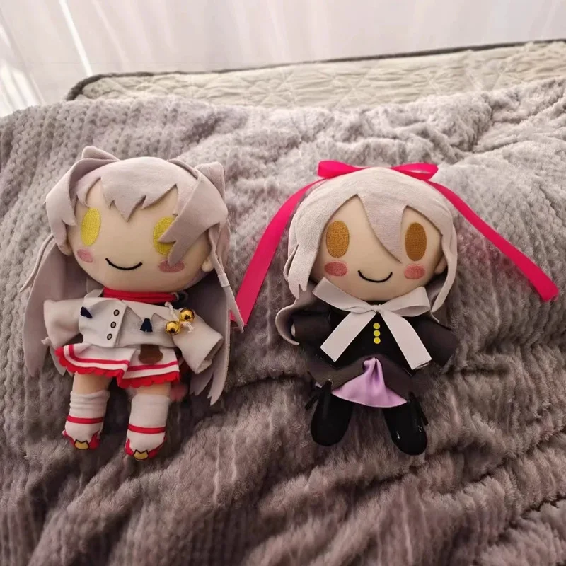 Sakura Bloom Anime Maya Fufu Plüschtier, schwarze Baumwolle, gefüllte Puppe, Kawaii-Charakter, Geschenk für Mädchen und Anime-Liebhaber