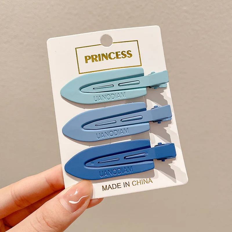 

Candy-Colored Seamless Duckbill Clip Ins Style Bangs Hairpin for Women Side Fringe Hair Clip Spring Summer Korean Hair Accessory