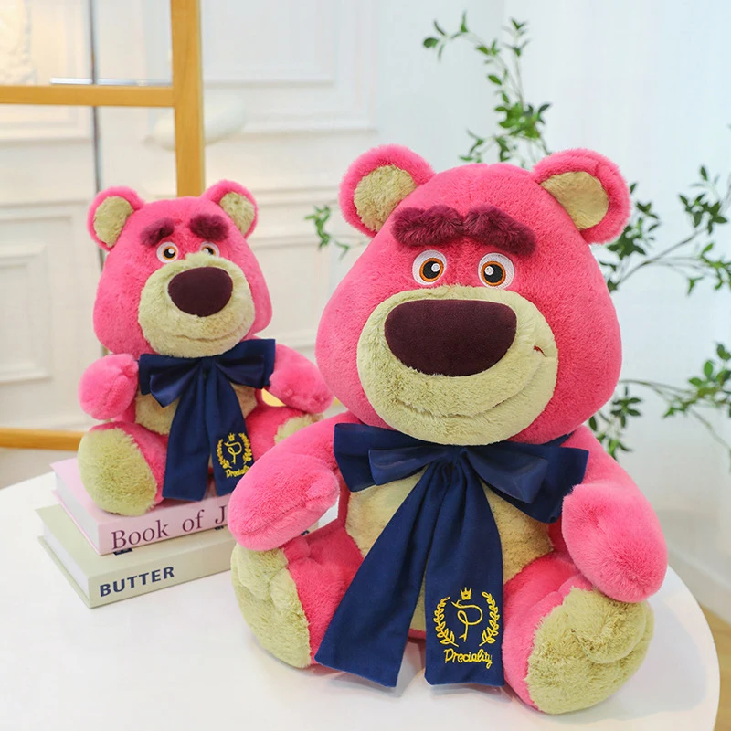 

Kawaii Plush Toy Cute Bow Strawberry Bear Stuffed Doll for Kids Birthday Gift Girls Cuddly Bear