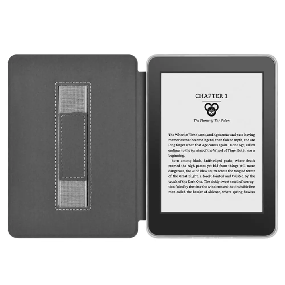 Handunterstützende 6-Zoll-E-Reader-Hülle mit automatischer Aufwach-/Schlaffunktion, stoßfeste Schutzhülle, transparent, für Kindle 2024/2022 11. Generation