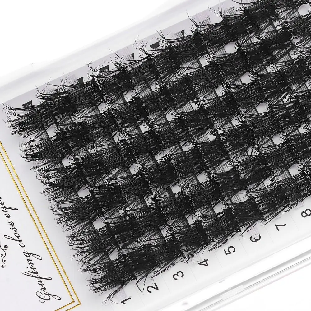 

Soft Fluff Individual Cluster Lashes Dramatic Faux Mink Lash Clusters Volume Long Wispy DIY Eyelash Extension Women