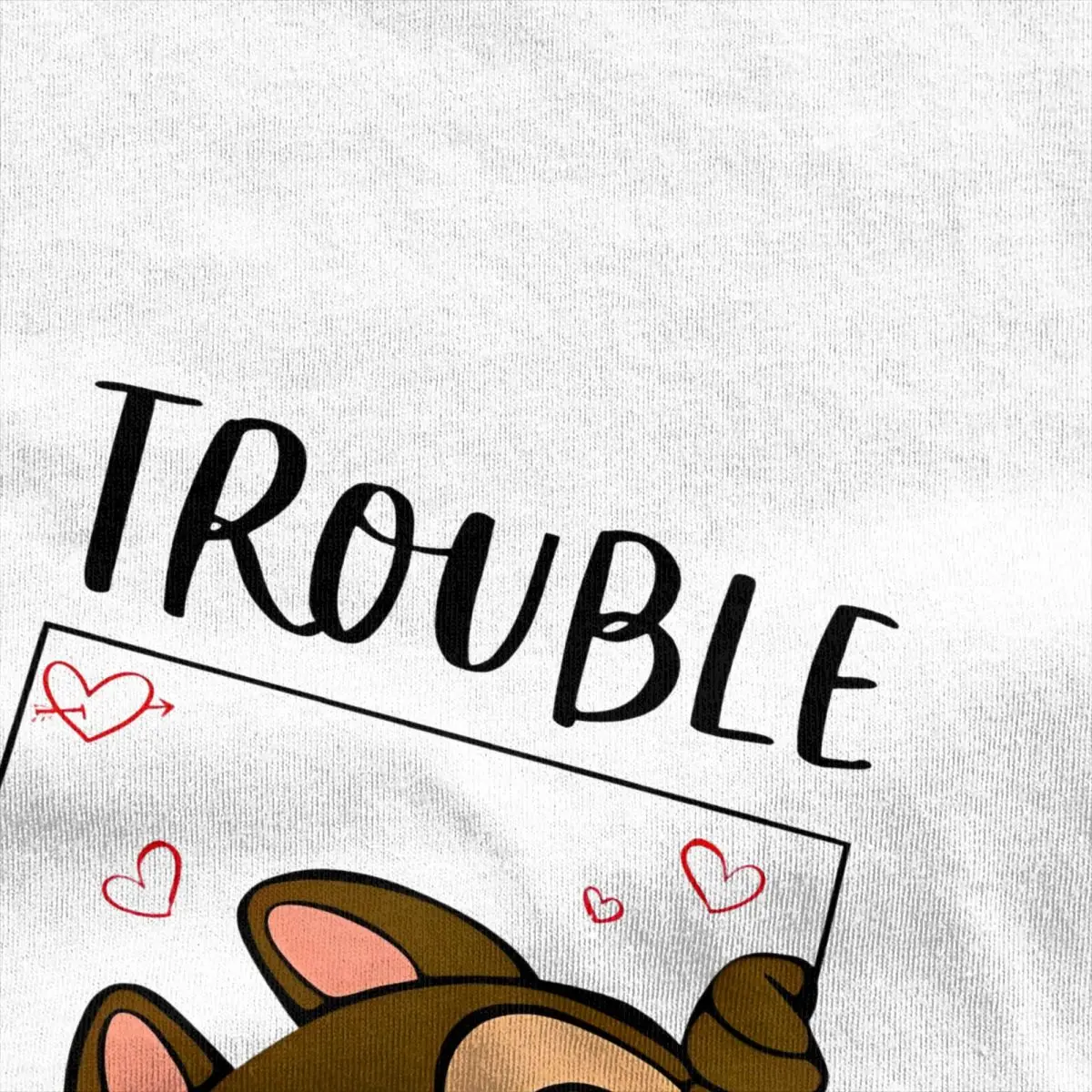 Trouble Double Couple Chipmunks Valentines Day Cotton T Shirts Novelty Tshirt for Adult Summer Awesome Casual Short Sleeve Tops