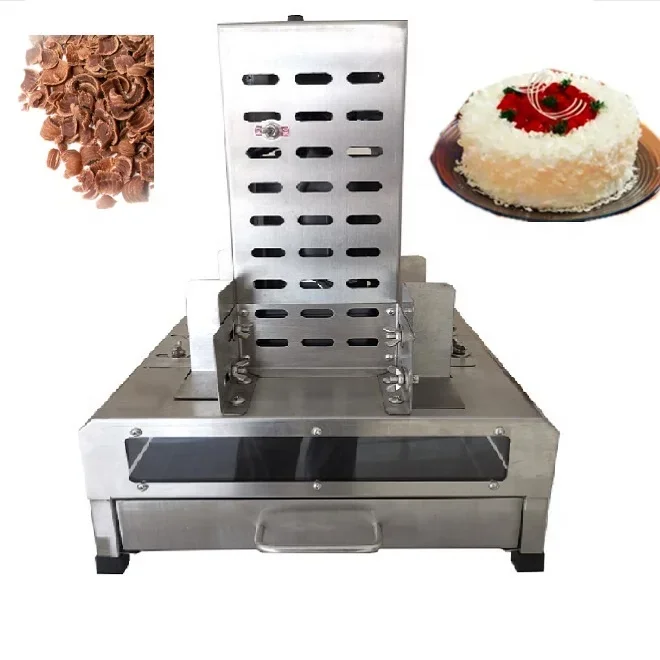 Máquina comercial para hacer chispas de Chocolate, afeitadora y rebanadora, pequeña barra de Chocolate, máquina escamas automática