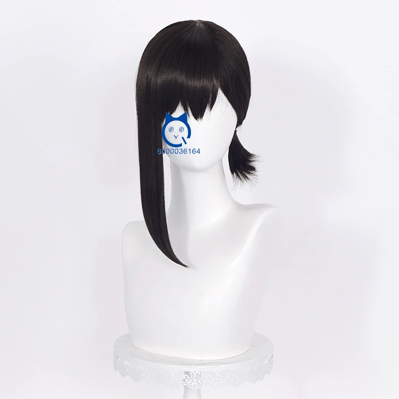 Chaiiinsaw-Perruque de Cosplay Noire de Higashiyama Kobenii pour Homme, Cheveux Synthétiques de 38cm avec Degré de Chaleur pour ixd'Halloween